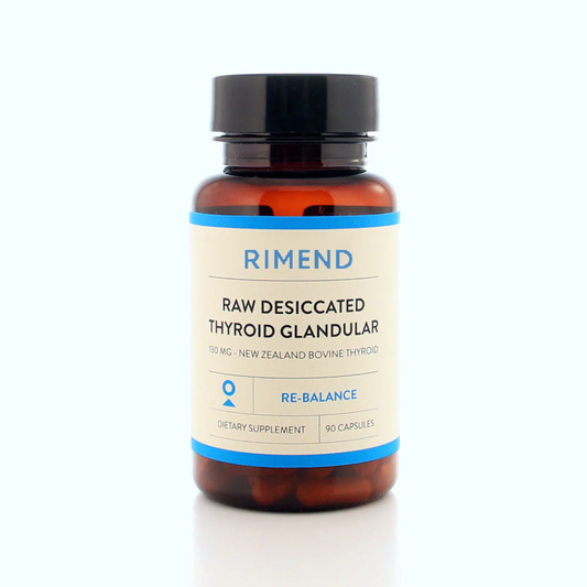 Rimend® Raw Desiccated Thyroid (130 mg capsules)