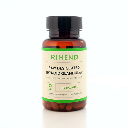 Rimend® Raw Desiccated Thyroid (65 mg capsules)
